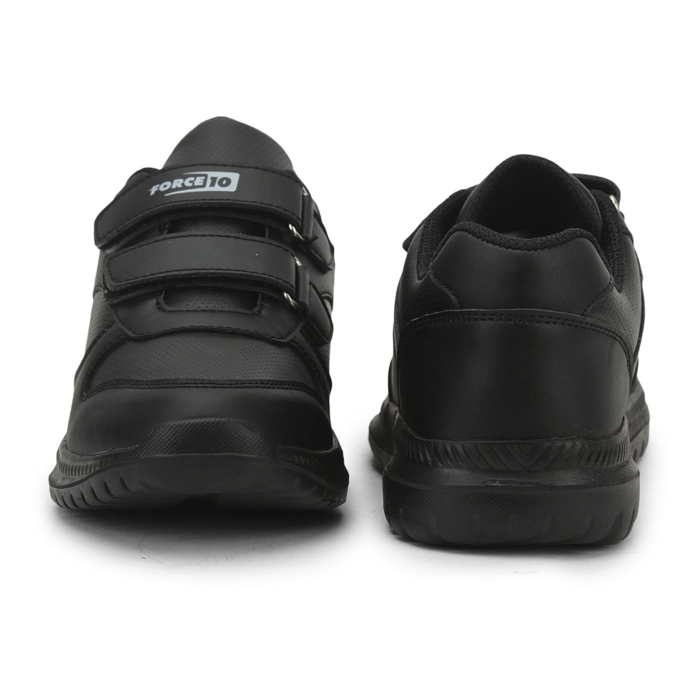 Force 1 School Non Lacing Shoes For Kids (Black) SKOLPRO-V By Liberty