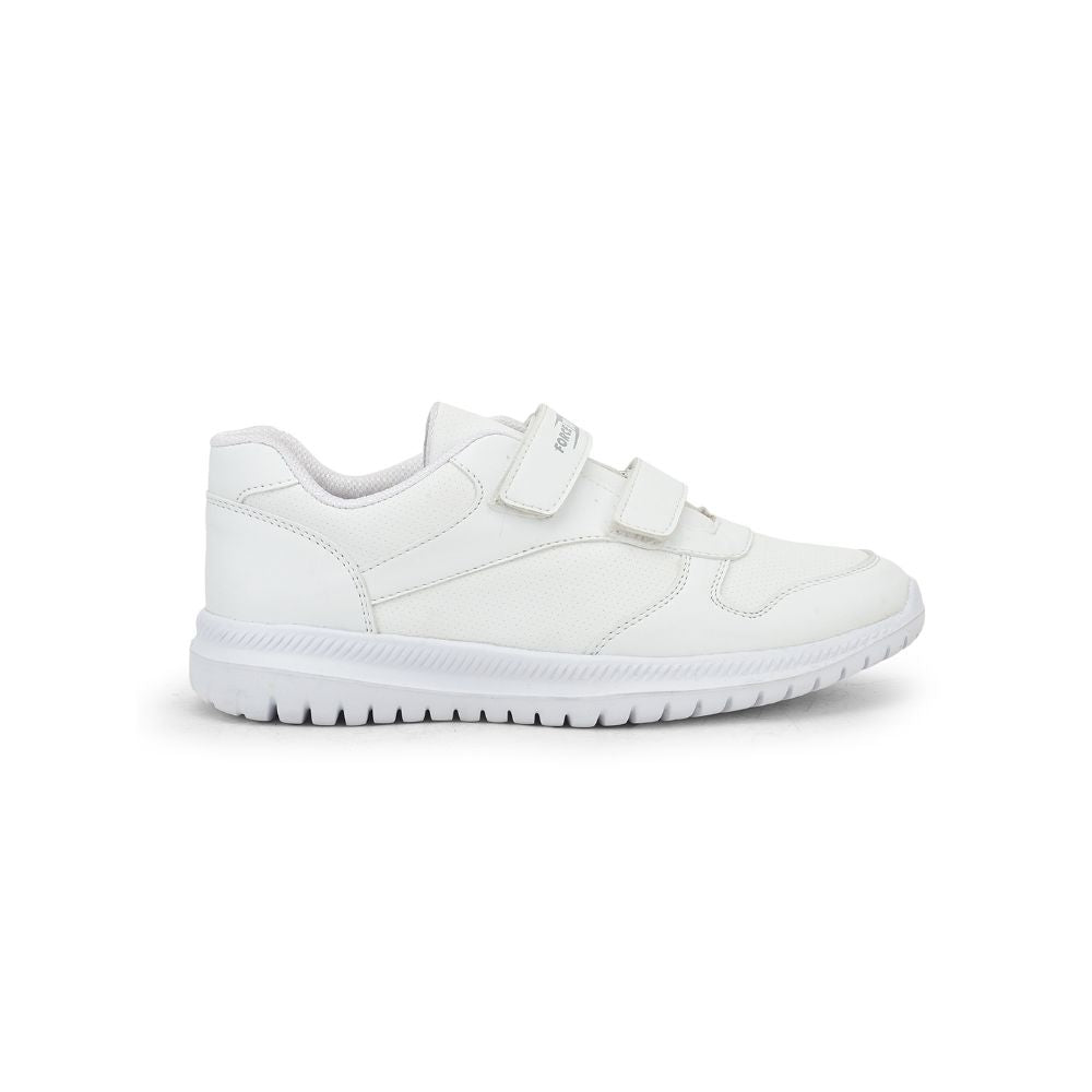 Force 1 School Non Lacing Shoes For Kids (White) SKOLPRO-V By Liberty