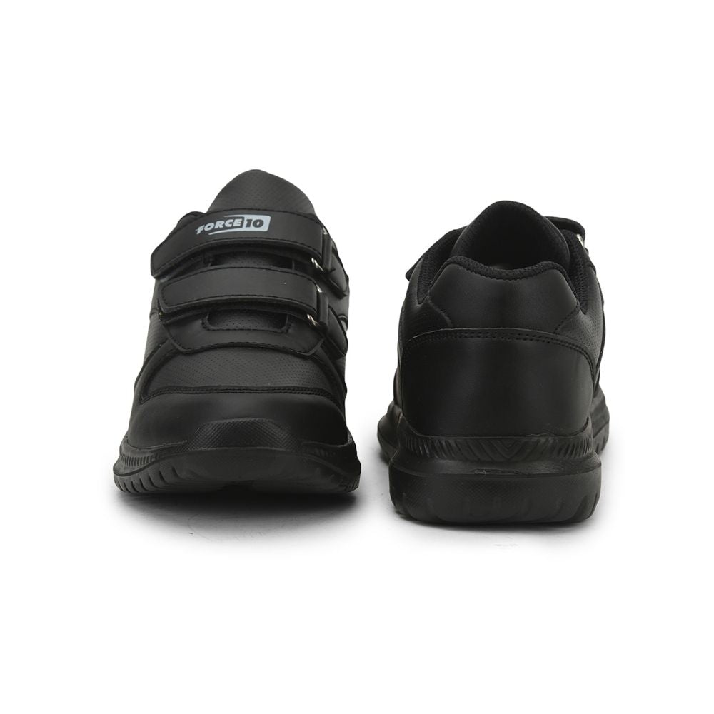 Force 1 School Non Lacing Shoes For Kids (Black) SKOLPRO-V By Liberty