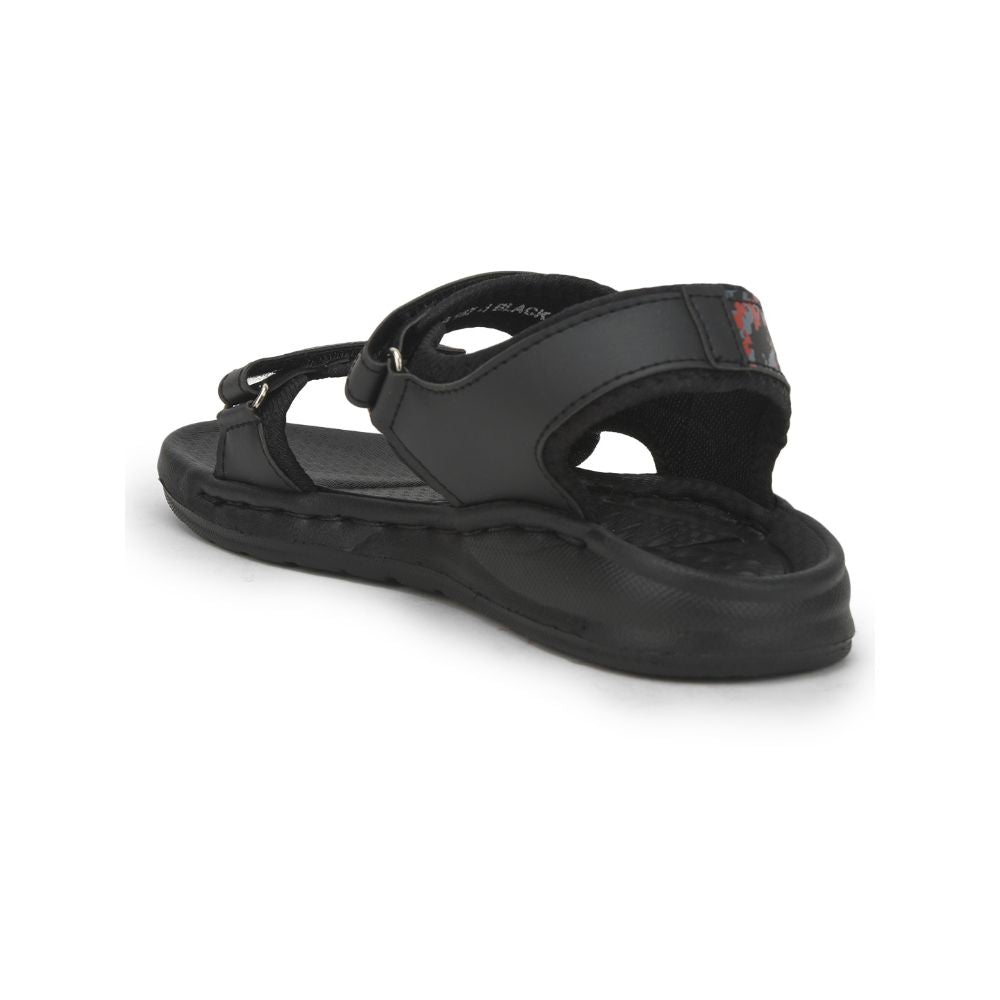 Lucy & Luke (Black) Casual Sandal For Kids LB167-1 By Liberty