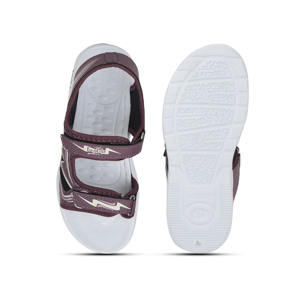 Lucy & Luke (Voilet) Casual Sandal For Kids ROUTER-M By Liberty