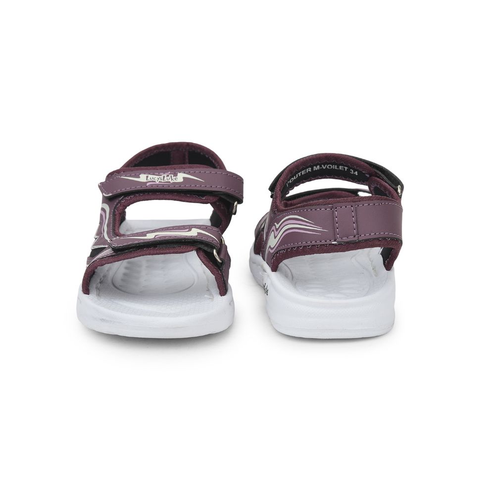 Lucy & Luke (Voilet) Casual Sandal For Kids ROUTER-M By Liberty