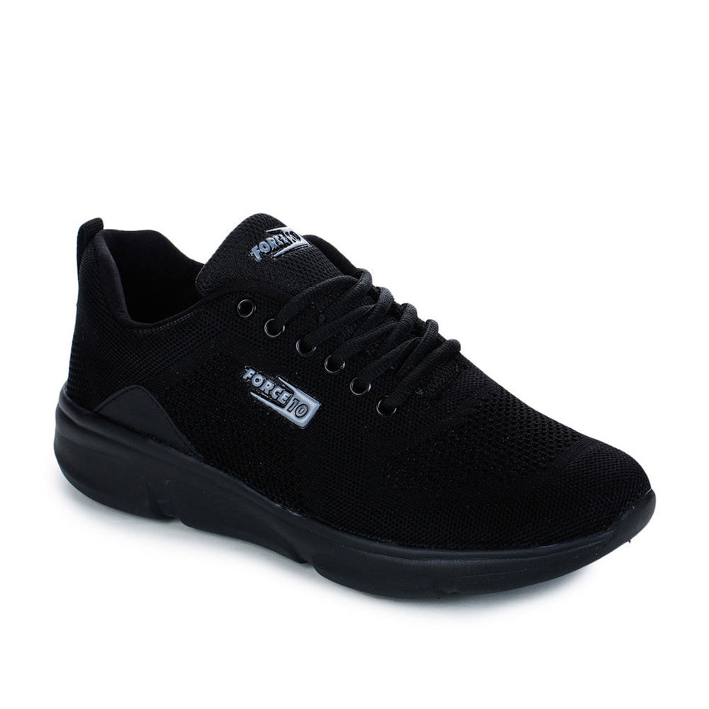 Force 1 Men's Black Sports Lacing