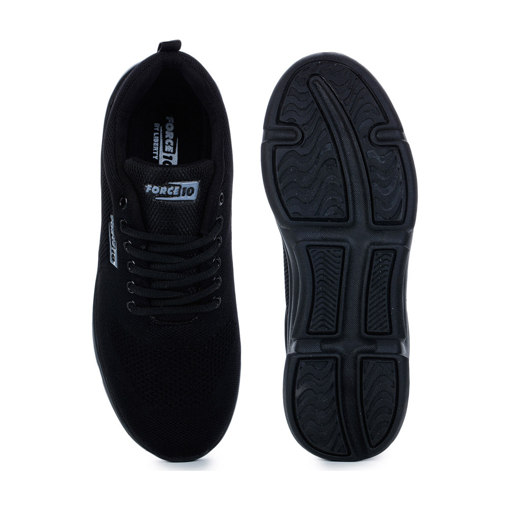 Force 1 Men's Black Sports Lacing