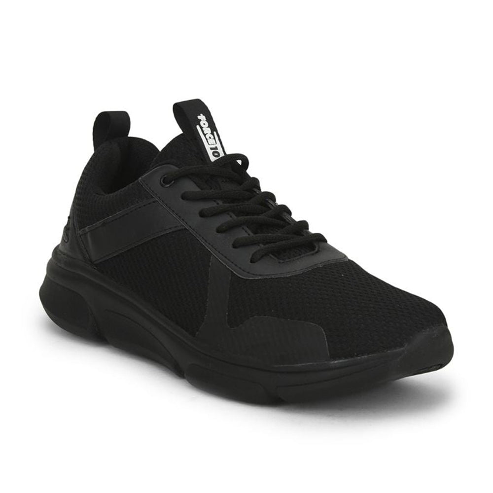 FORCE 1 Sports Walking Shoe For Men (Black) ROGER-E By Liberty