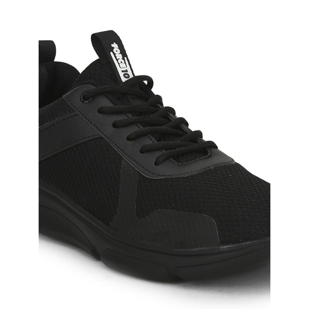 FORCE 1 Sports Walking Shoe For Men (Black) ROGER-E By Liberty