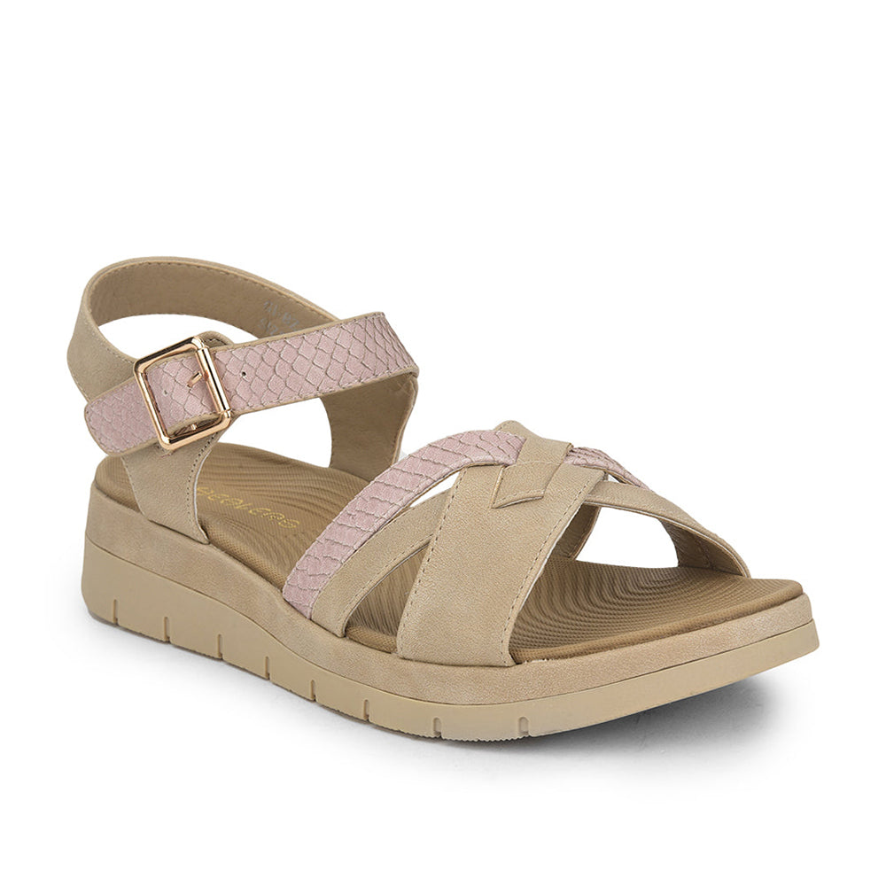 Healers Fashion Sandal For Ladies (Beige) GI-BZ-16 By Liberty