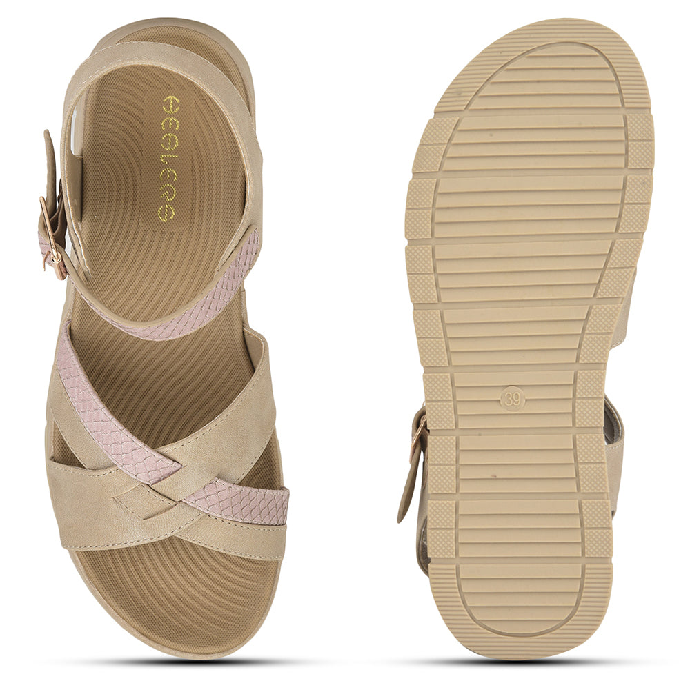 Healers Fashion Sandal For Ladies (Beige) GI-BZ-16 By Liberty