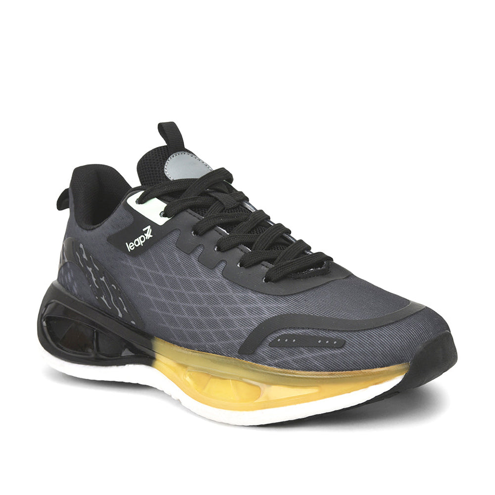 Leap7x By Liberty Men ZQ-XL-M1 Black Sports Lacing Shoes