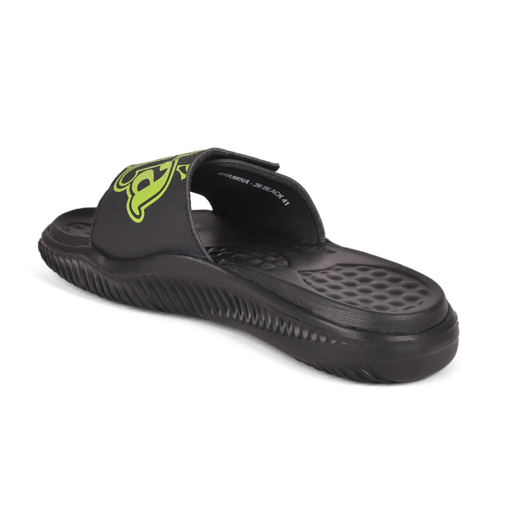 AHA (Black) Slides For Men STAMINA-26 By Liberty