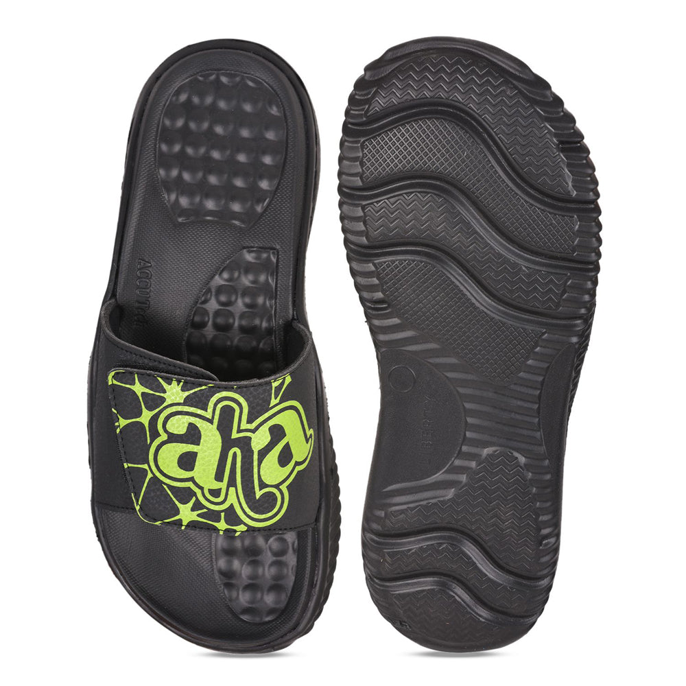 AHA (Black) Slides For Men STAMINA-26 By Liberty