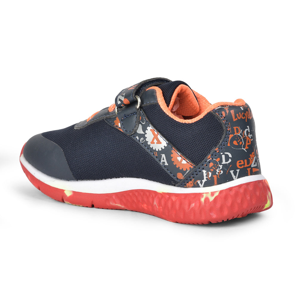 Lucy & Luke (Blue) Casual Non Lacing Shoes For Kids JAMIE-18 By Liberty