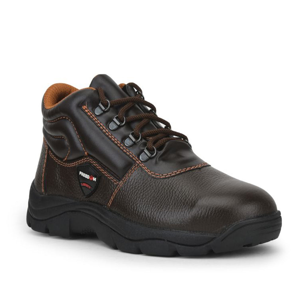 Freedom By Liberty Mens ARMOUR-AK Lacing Brown Safety Shoe