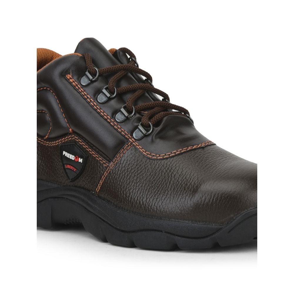 Freedom By Liberty Mens ARMOUR-AK Lacing Brown Safety Shoe