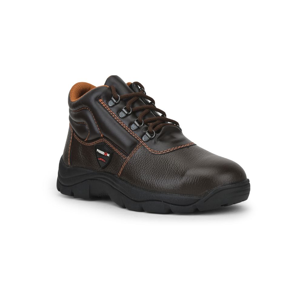 Freedom By Liberty Mens ARMOUR-AK Lacing Brown Safety Shoe