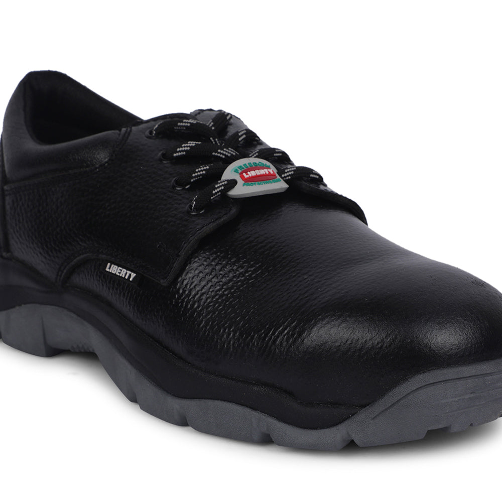 Freedom Casual (Black) Safety Double Density Steel Toe Shoes SHIELD-ST By Liberty