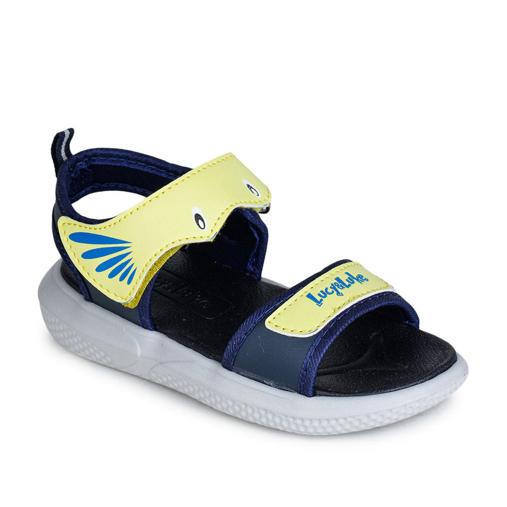 Lucy & Luke (Yellow) Casual Sandal For Kids HIPPO-1 By Liberty