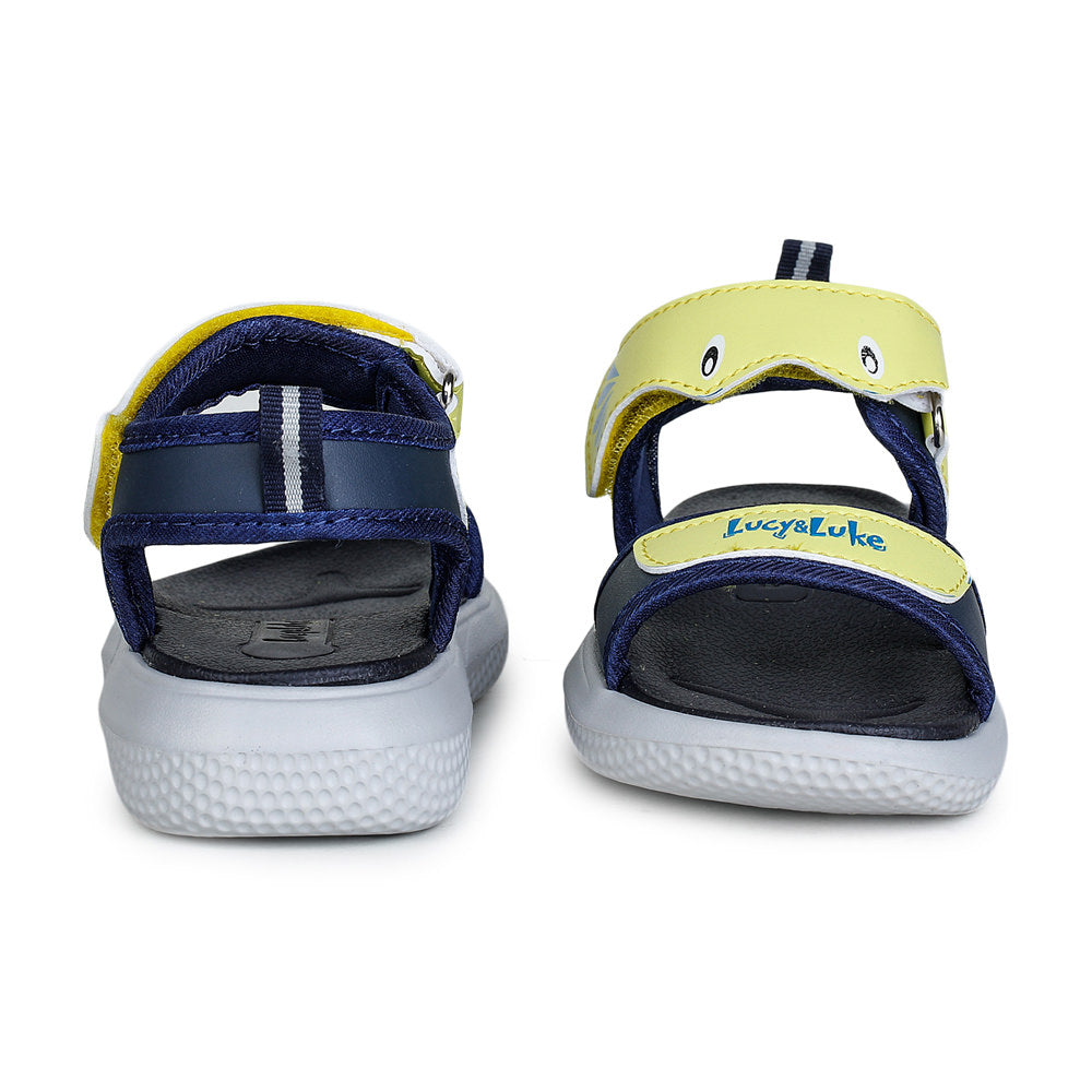 Lucy & Luke (Yellow) Casual Sandal For Kids HIPPO-1 By Liberty