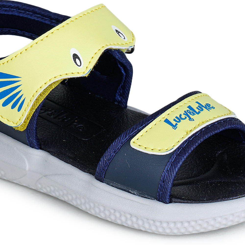 Lucy & Luke (Yellow) Casual Sandal For Kids HIPPO-1 By Liberty