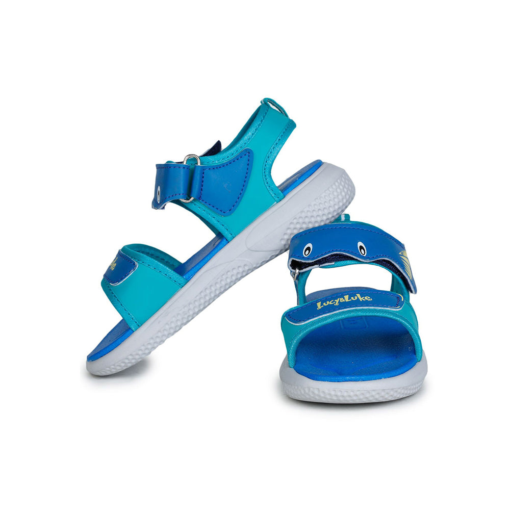 Lucy & Luke (Blue) Casual Sandal For Kids HIPPO-1 By Liberty