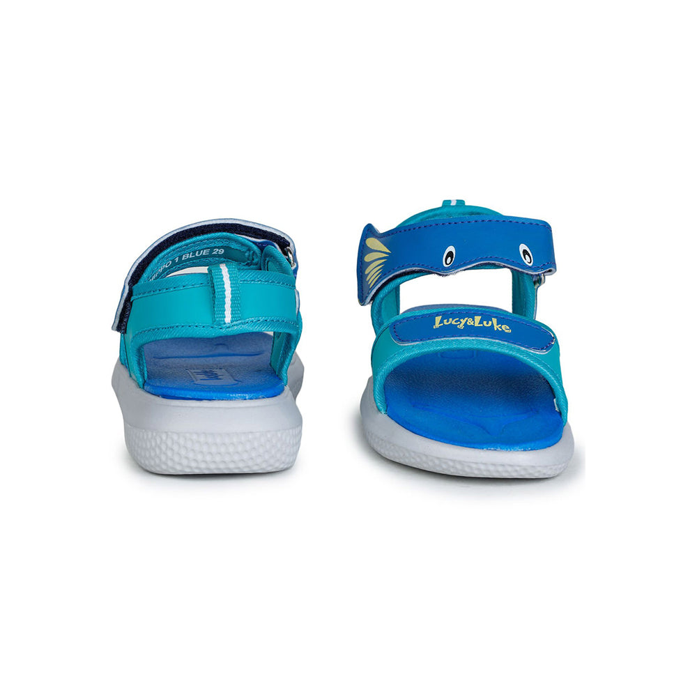 Lucy & Luke (Blue) Casual Sandal For Kids HIPPO-1 By Liberty