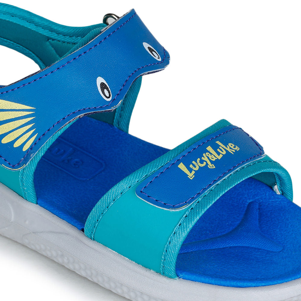 Lucy & Luke (Blue) Casual Sandal For Kids HIPPO-1 By Liberty