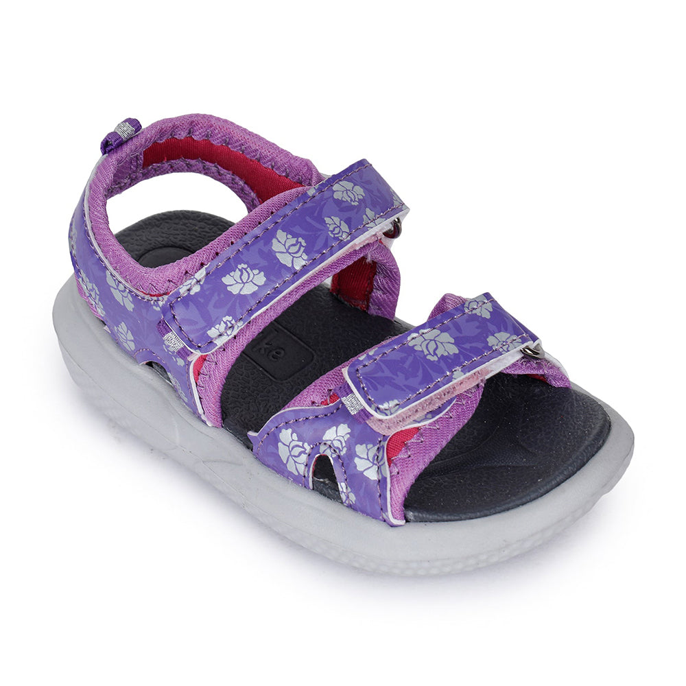 Lucy & Luke (Purple) Casual Sandal For Kids Hippo-3 By Liberty