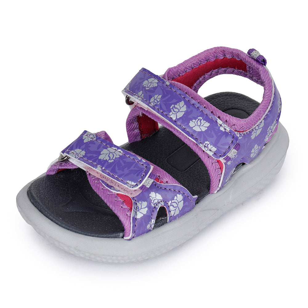 Lucy & Luke (Purple) Casual Sandal For Kids Hippo-3 By Liberty