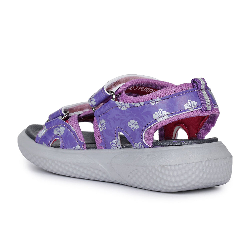 Lucy & Luke (Purple) Casual Sandal For Kids Hippo-3 By Liberty