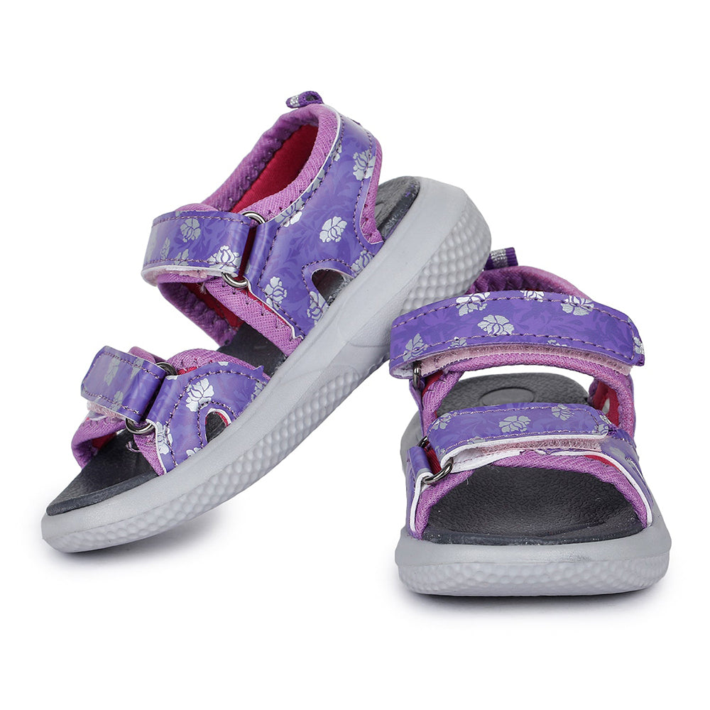 Lucy & Luke (Purple) Casual Sandal For Kids Hippo-3 By Liberty