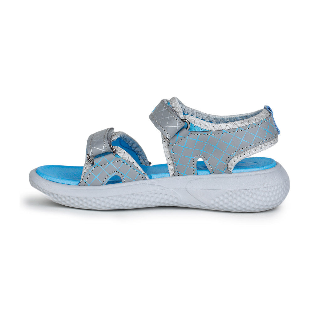 Lucy & Luke (Grey) Casual Sandal For Kids HIPPO-4 By Liberty