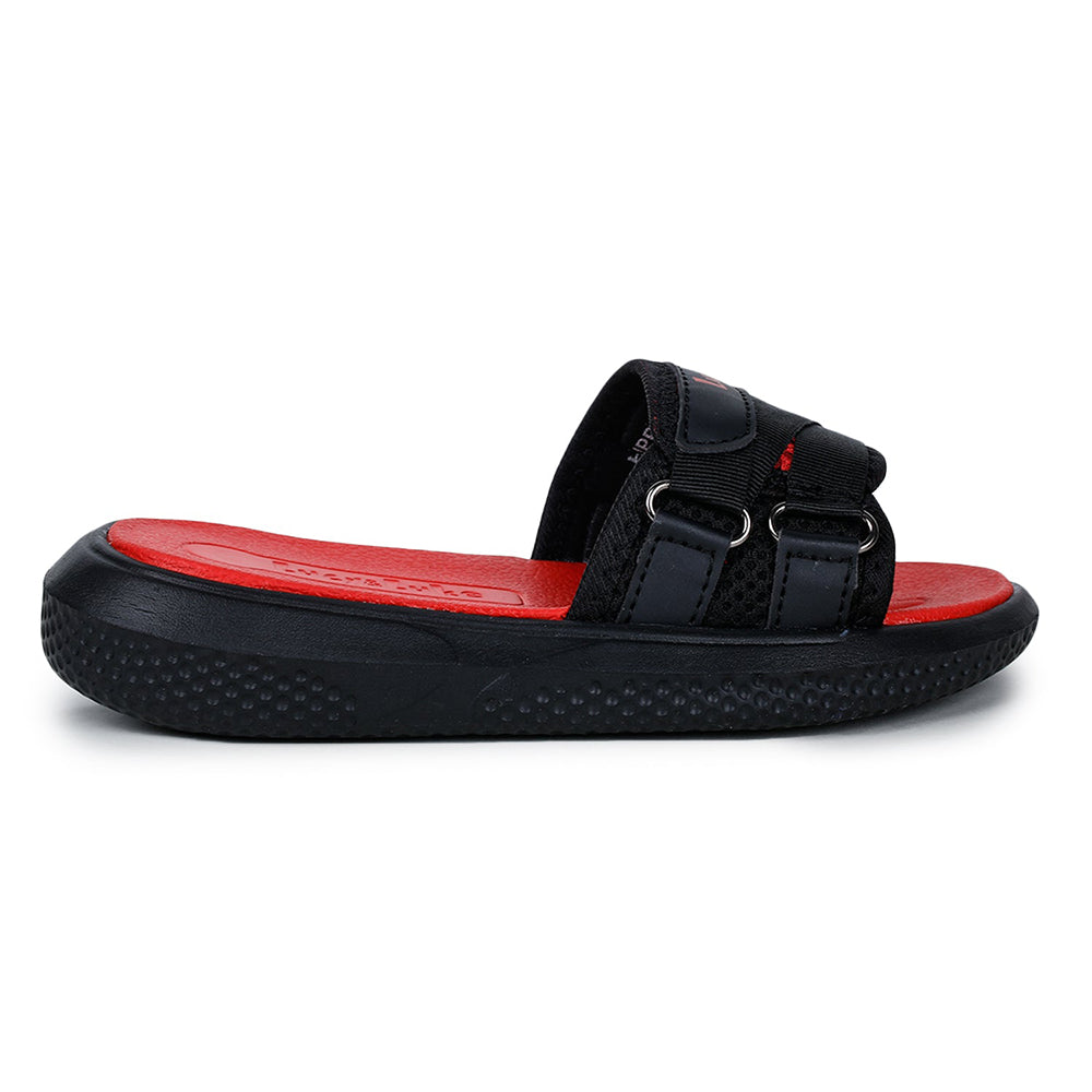 Lucy & Luke Red Slides For Kids HIPPO-12S By Liberty