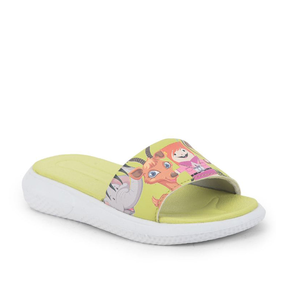 Lucy & Luke Casual Lemon Slides For Kids HIPPO-3S By Liberty