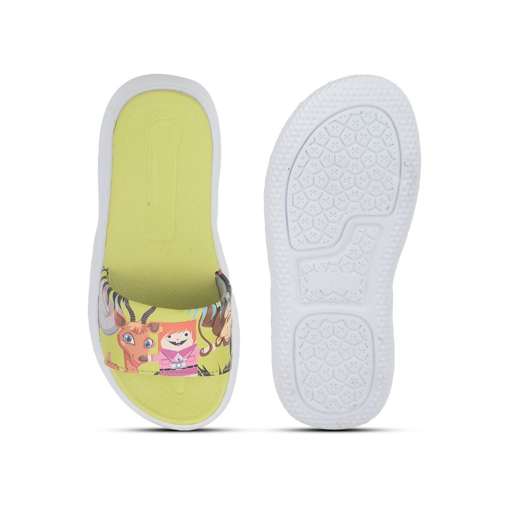 Lucy & Luke Casual Lemon Slides For Kids HIPPO-3S By Liberty