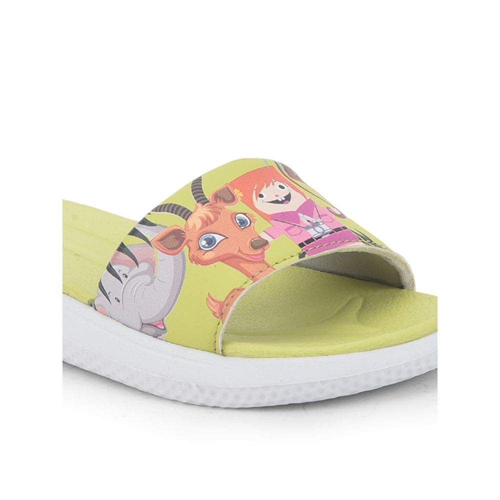 Lucy & Luke Casual Lemon Slides For Kids HIPPO-3S By Liberty