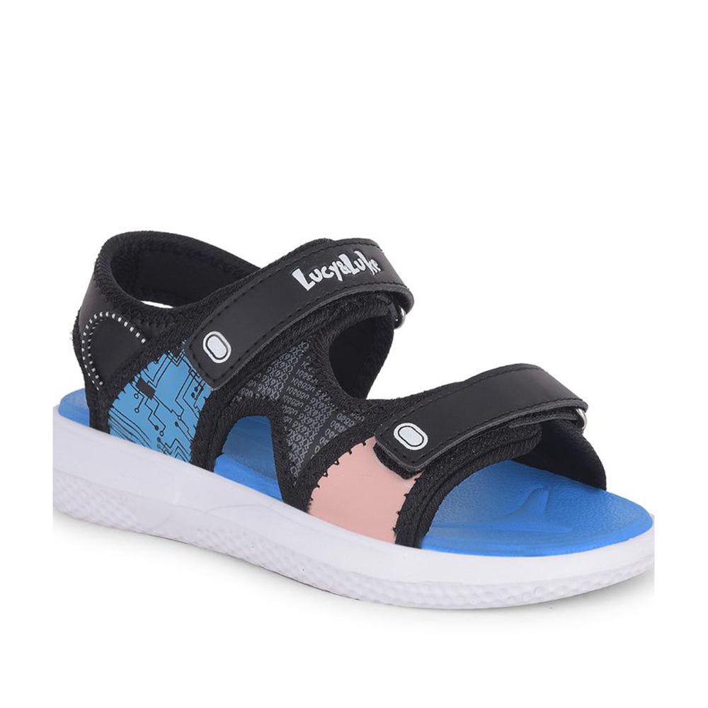 Lucy & Luke By Liberty Kids HIPPO-53 Black Casual Sandal