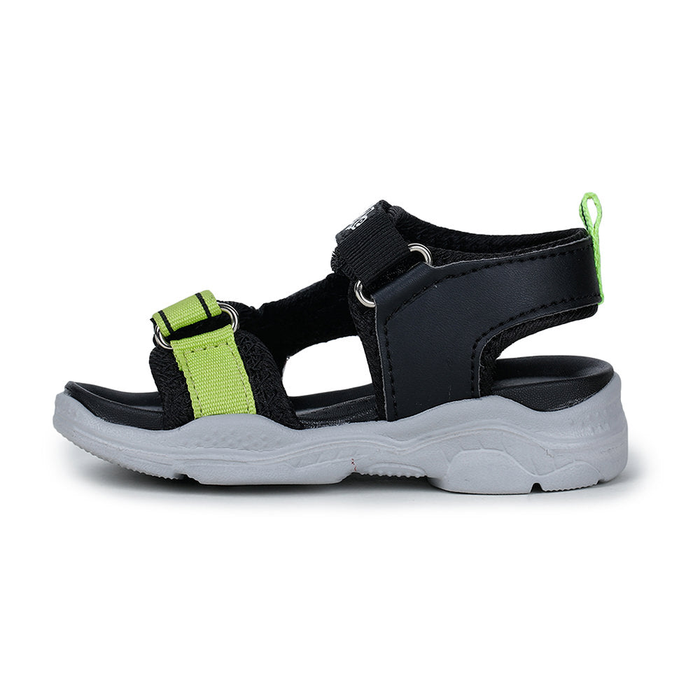 Lucy & Luke (Black) Casual Sandal For Kids RICKY-4 By Liberty