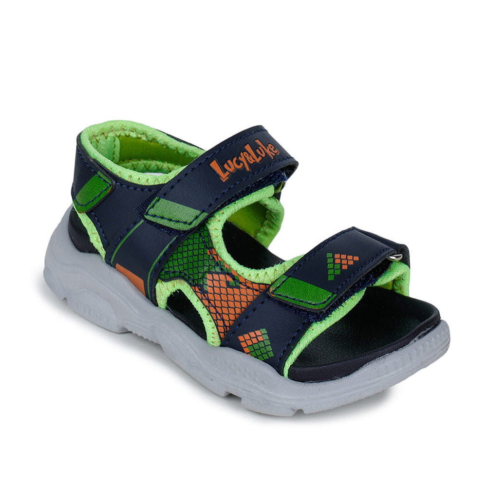 Lucy & Luke (Green) Casual Sandal For Kids RICKY-6 By Liberty