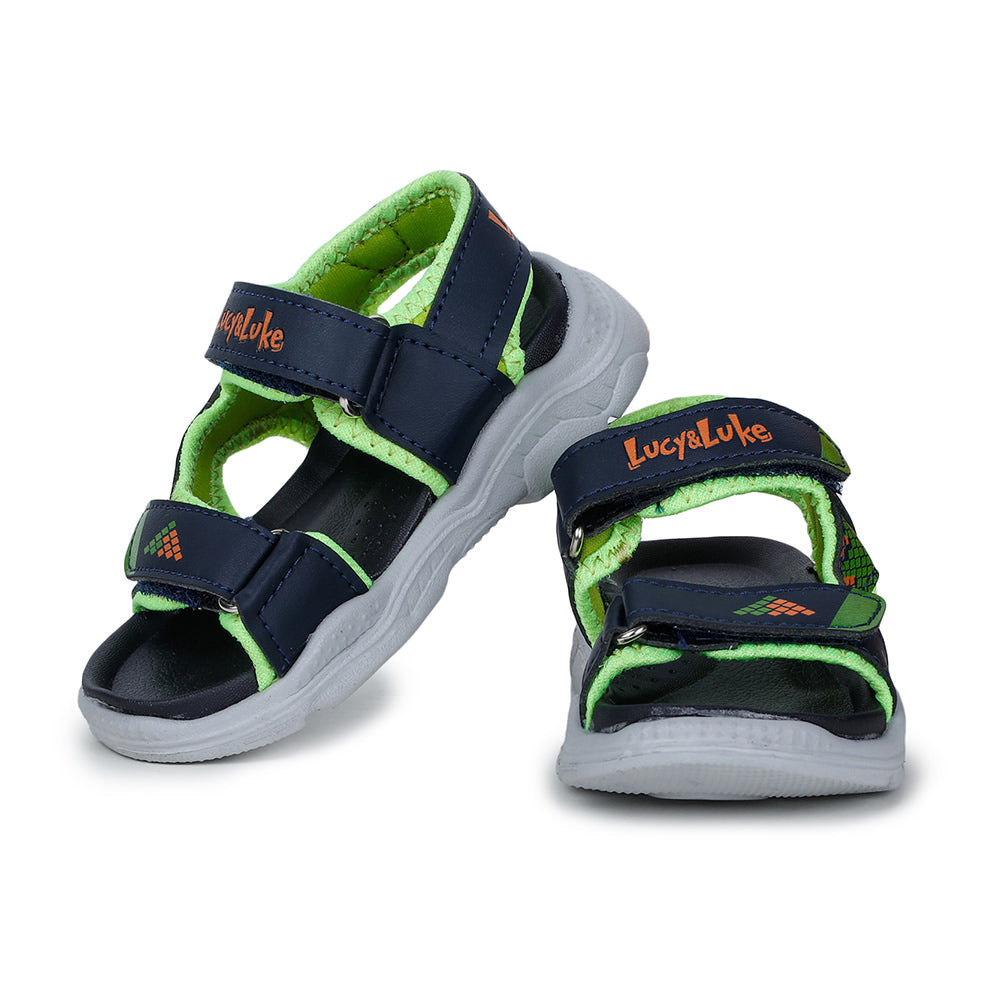 Lucy & Luke (Green) Casual Sandal For Kids RICKY-6 By Liberty