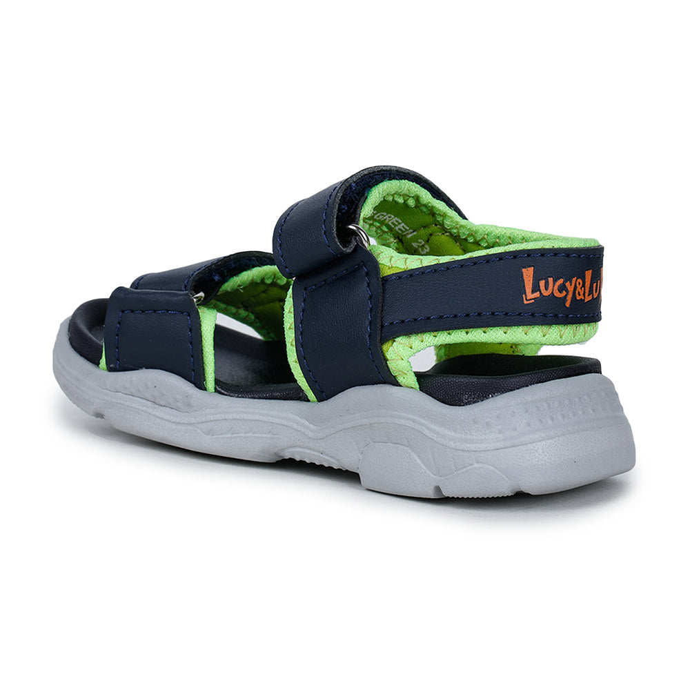 Lucy & Luke (Green) Casual Sandal For Kids RICKY-6 By Liberty