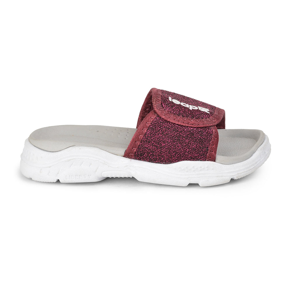 Leap7x Casual Cherry Slides For Kids RICKY-16 By Liberty