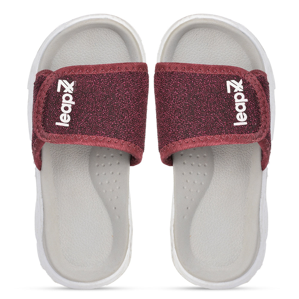 Leap7x Casual Cherry Slides For Kids RICKY-16 By Liberty