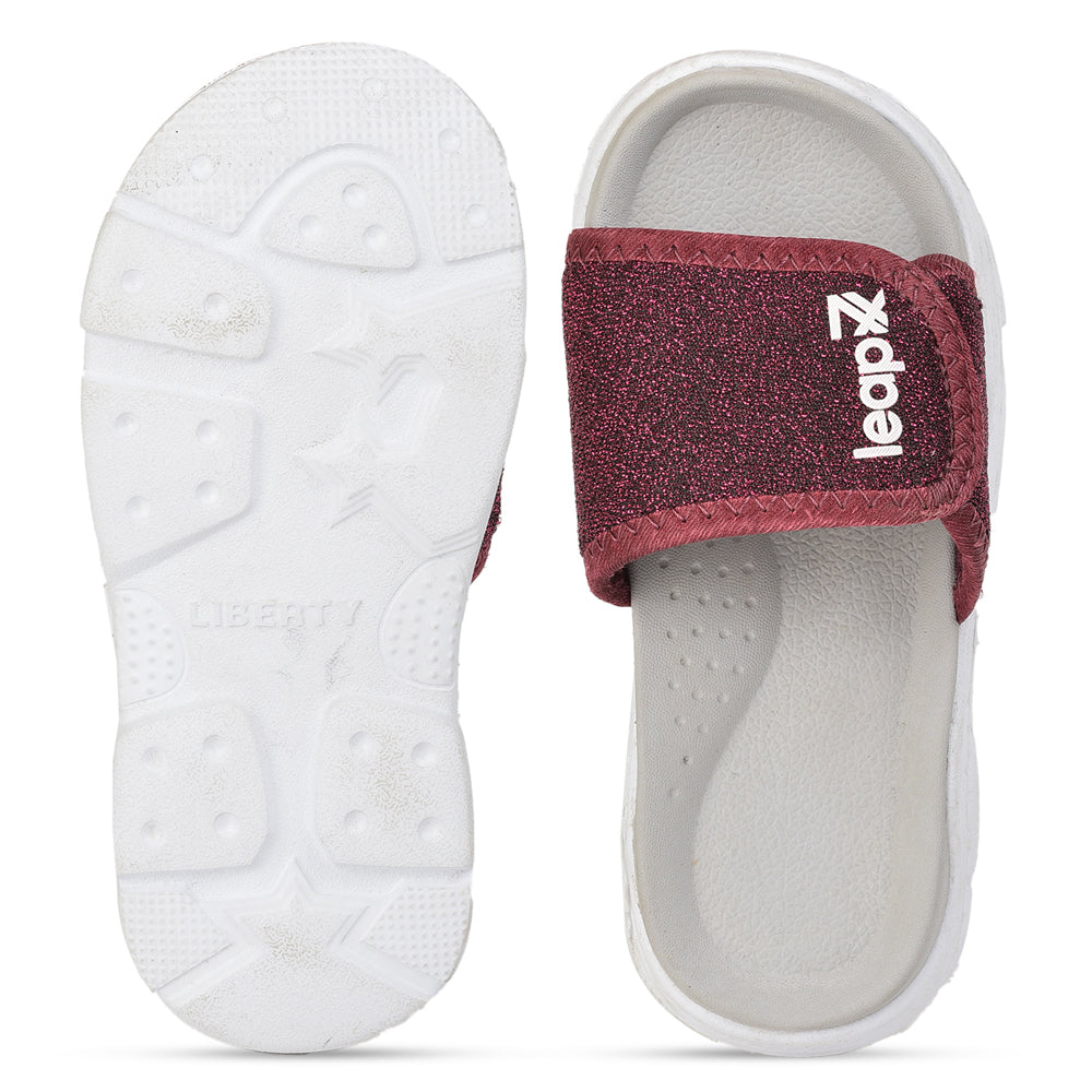 Leap7x Casual Cherry Slides For Kids RICKY-16 By Liberty