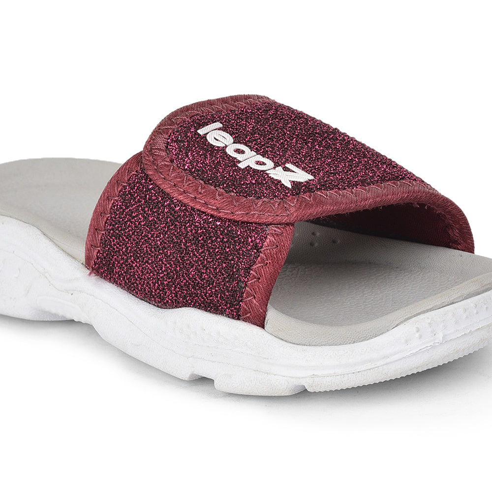 Leap7x Casual Cherry Slides For Kids RICKY-16 By Liberty