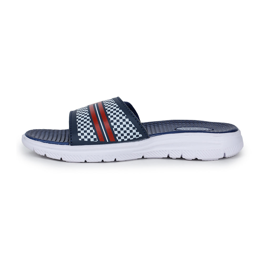 Lucy & Luke Casual Navy Blue Slides For Kids OPPO-4S By Liberty