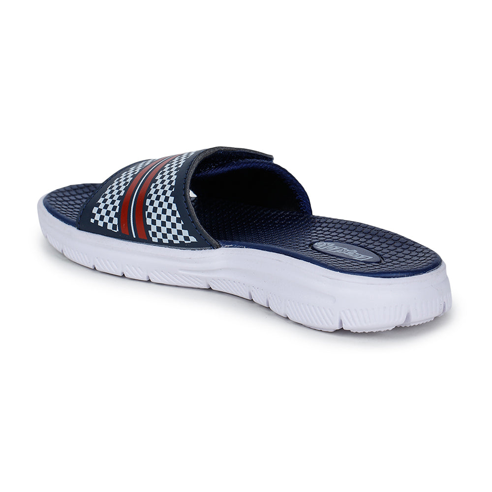 Lucy & Luke Casual Navy Blue Slides For Kids OPPO-4S By Liberty