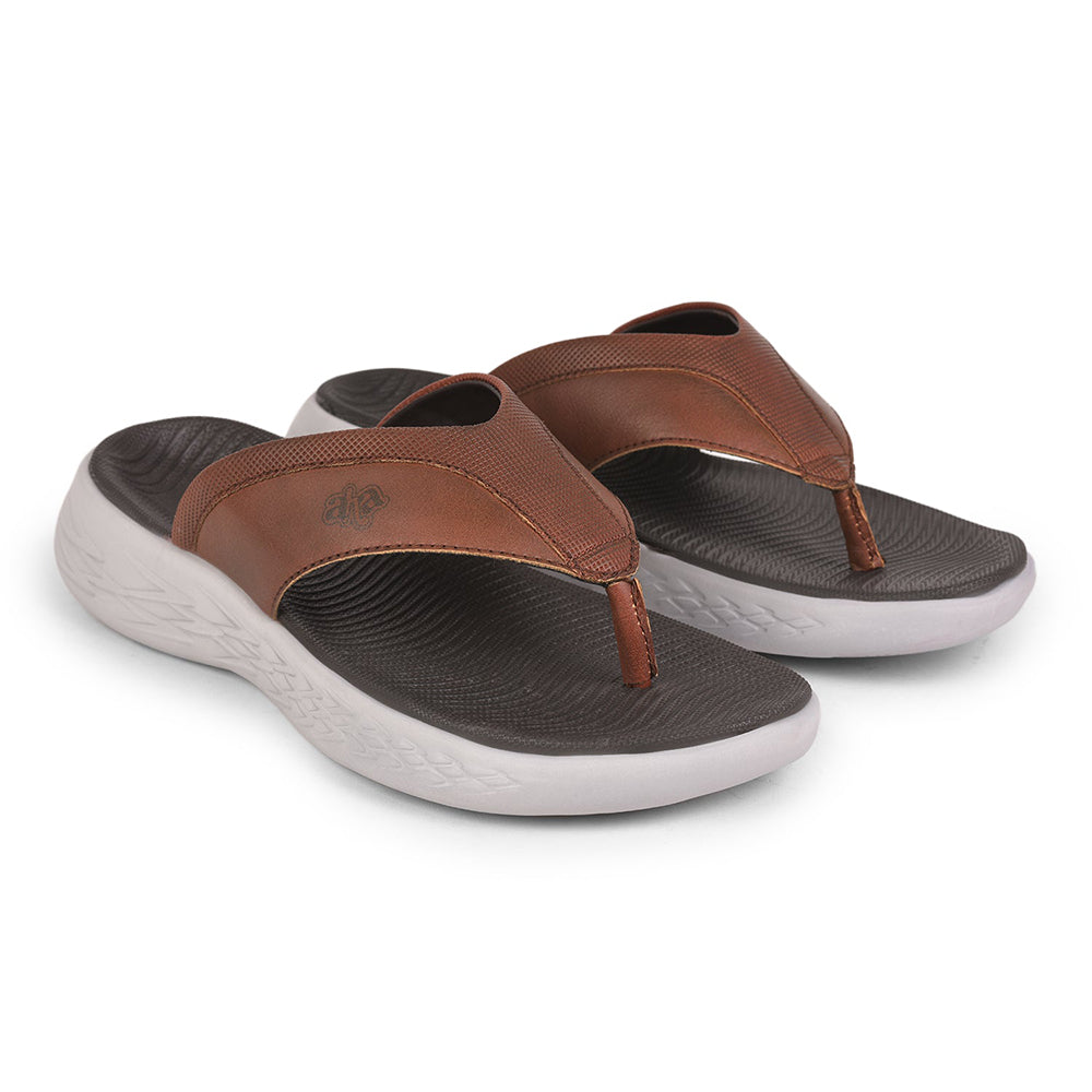 A-HA By Liberty IMPACT-6 Tan Flip-Flop For Men