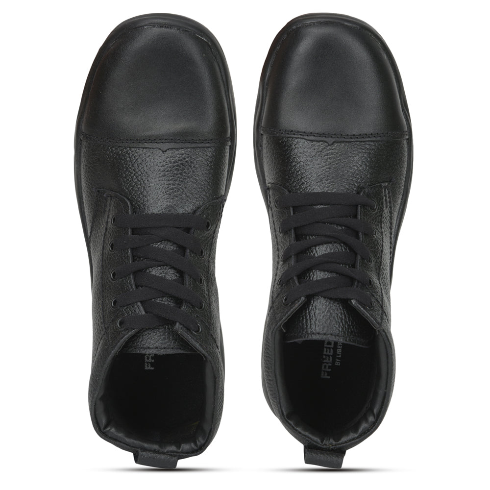 Freedom By Liberty Mens OXFORD5132 Defence Lacing Black Boots