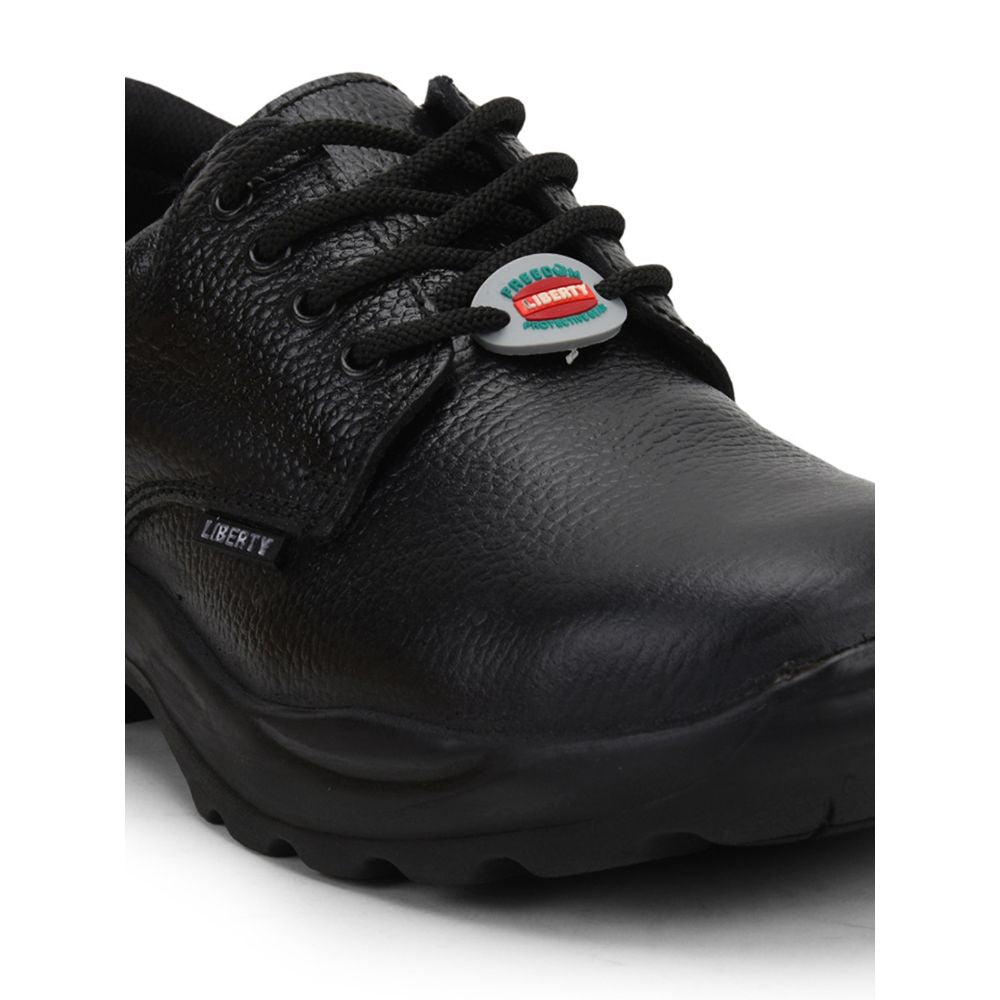 Freedom Casual (Black) Safety Derby Steel Toe Shoes SHAKTI1 By Liberty