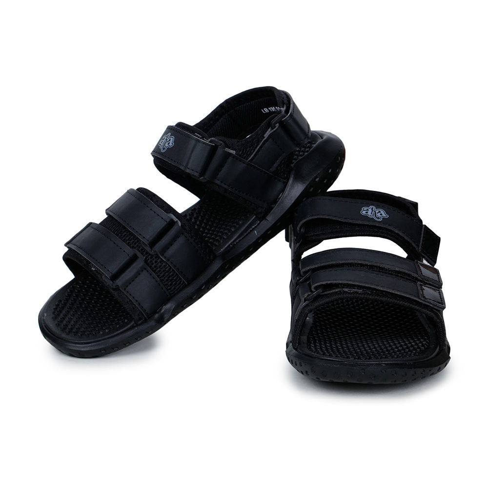 A-HA Casual Black Sandals For Men LB195-1 By Liberty